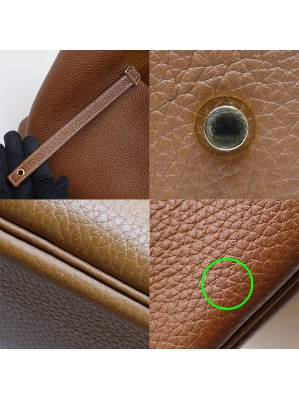 Hermes Picotin Lock MM Brown Taurillon Clemence GD Handbag Bag